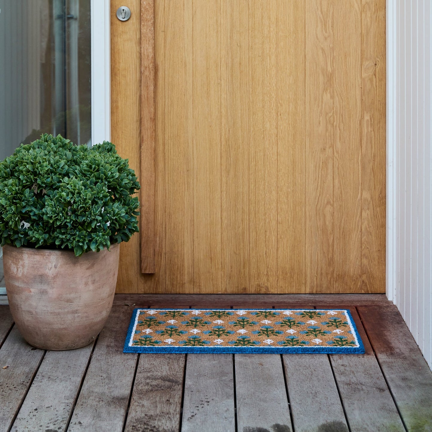Jaipur Blue/Green Doormat 45X75Cm