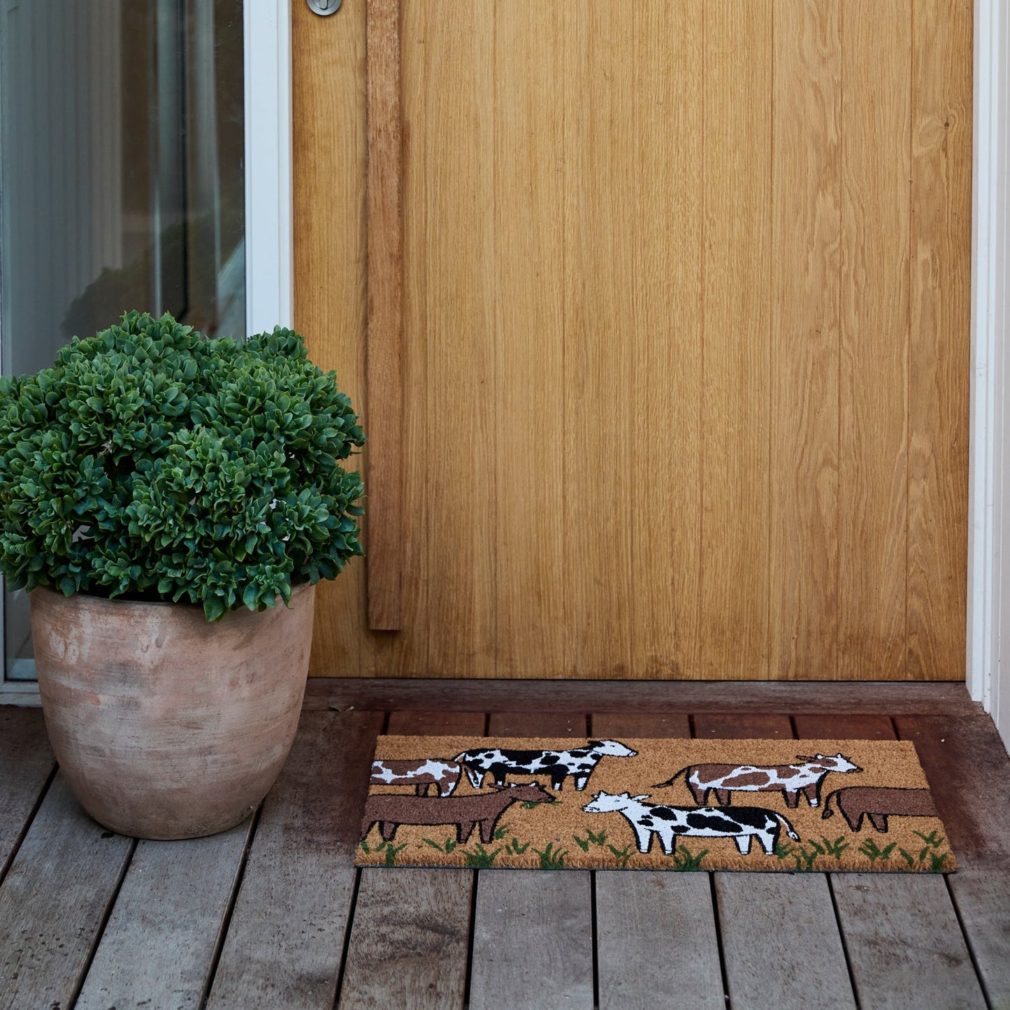Grazing Cows Doormat 45X75Cm