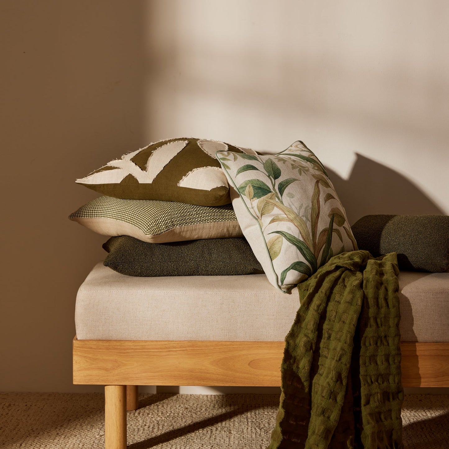 Nash Green Cushion 50Cm