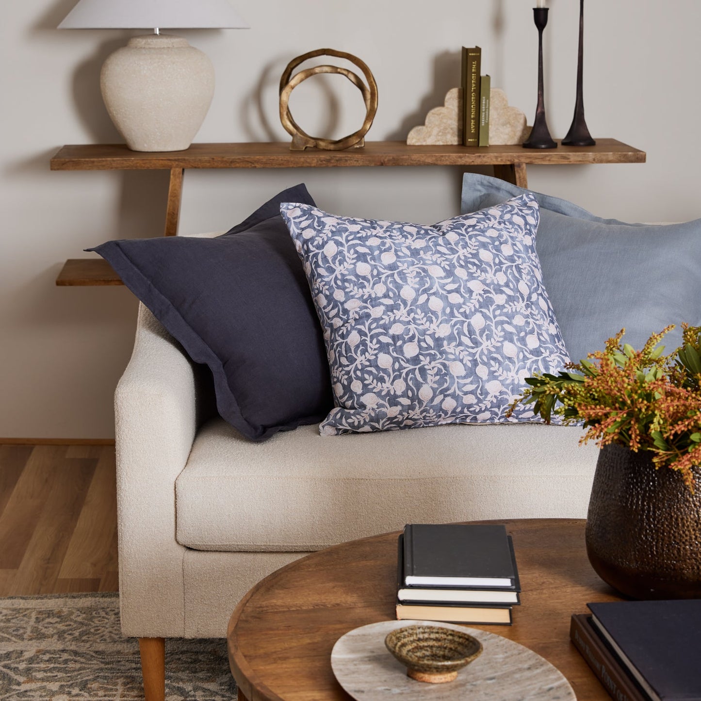 Riley Slate Linen Cushion
