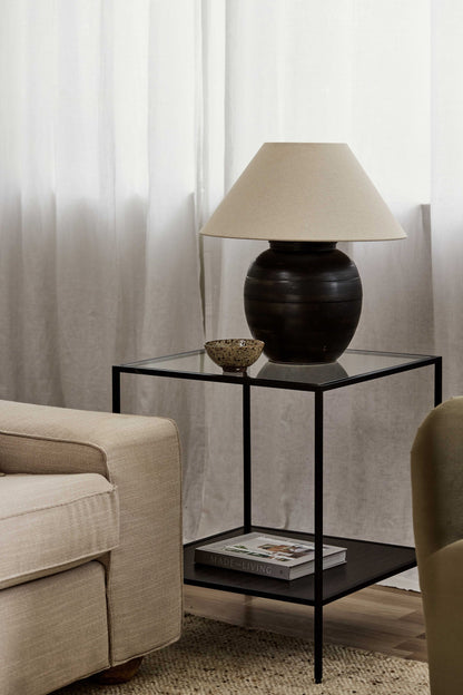 Emery Black Side Table 52X52X61Cm