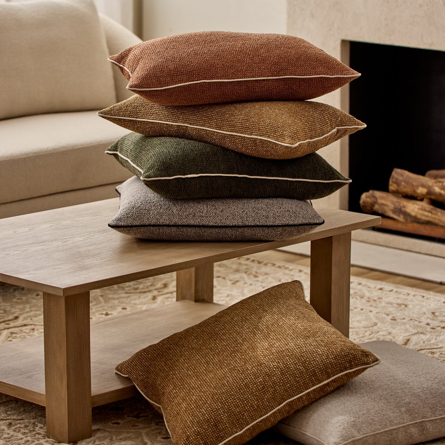 Casey Clay Melange Cushion 40X60Cm