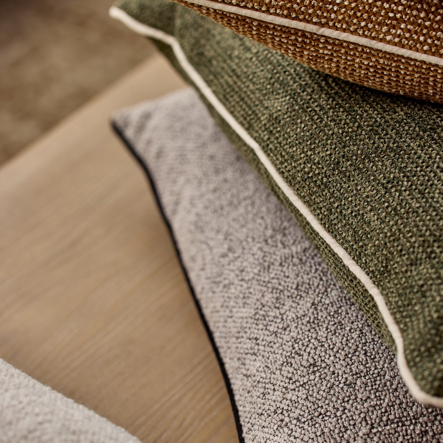 Casey Dark Neutral Melange Cushion 55Cm