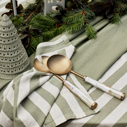 Joy Mother Of Pearl Salad Server Set 2