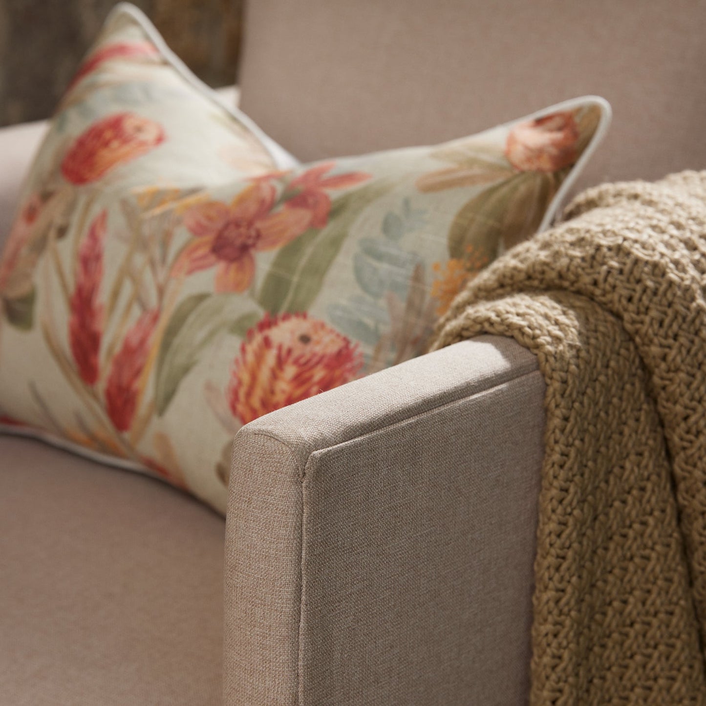 Sanders Green Cushion 40X60Cm