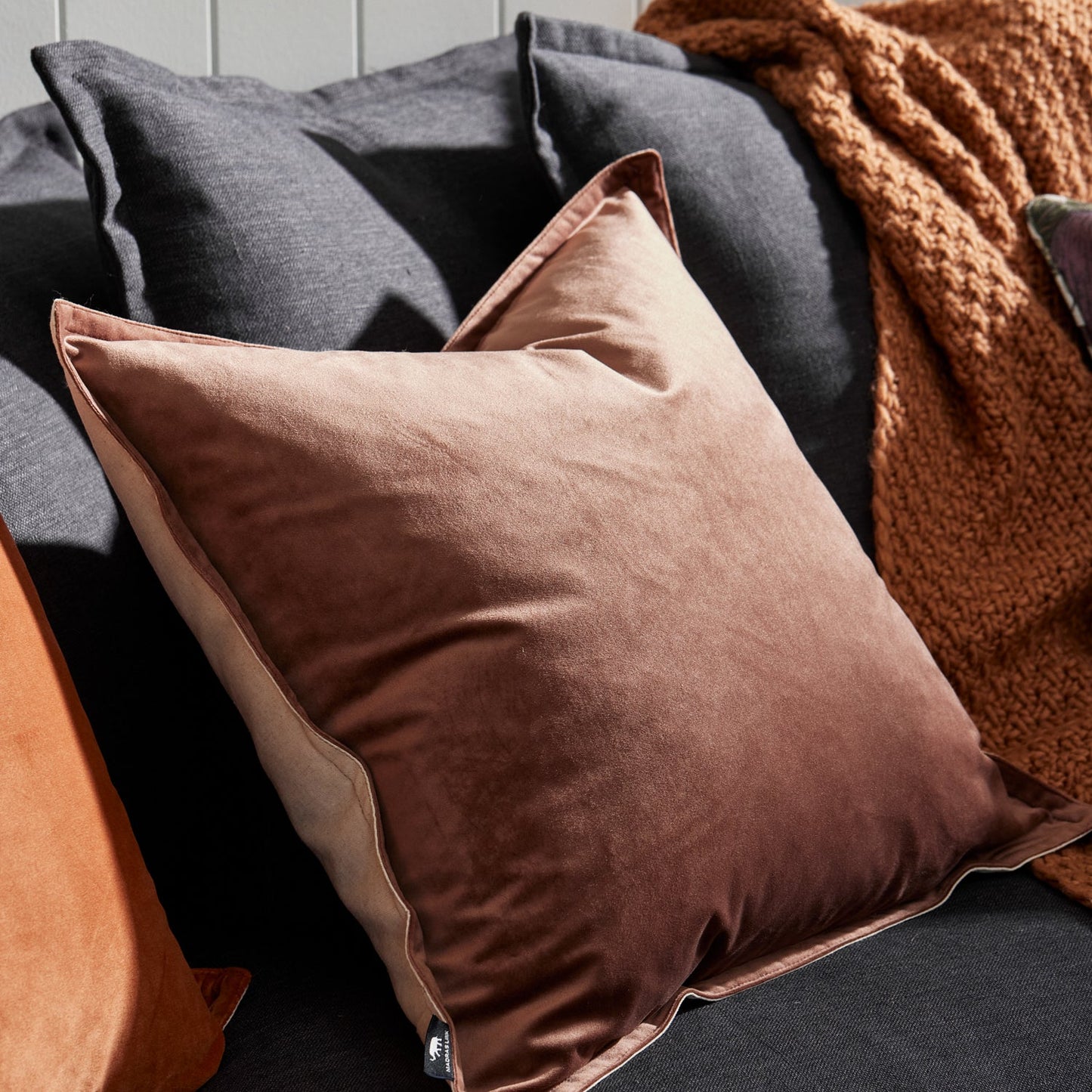 Mira Velvet Mocha Cushion