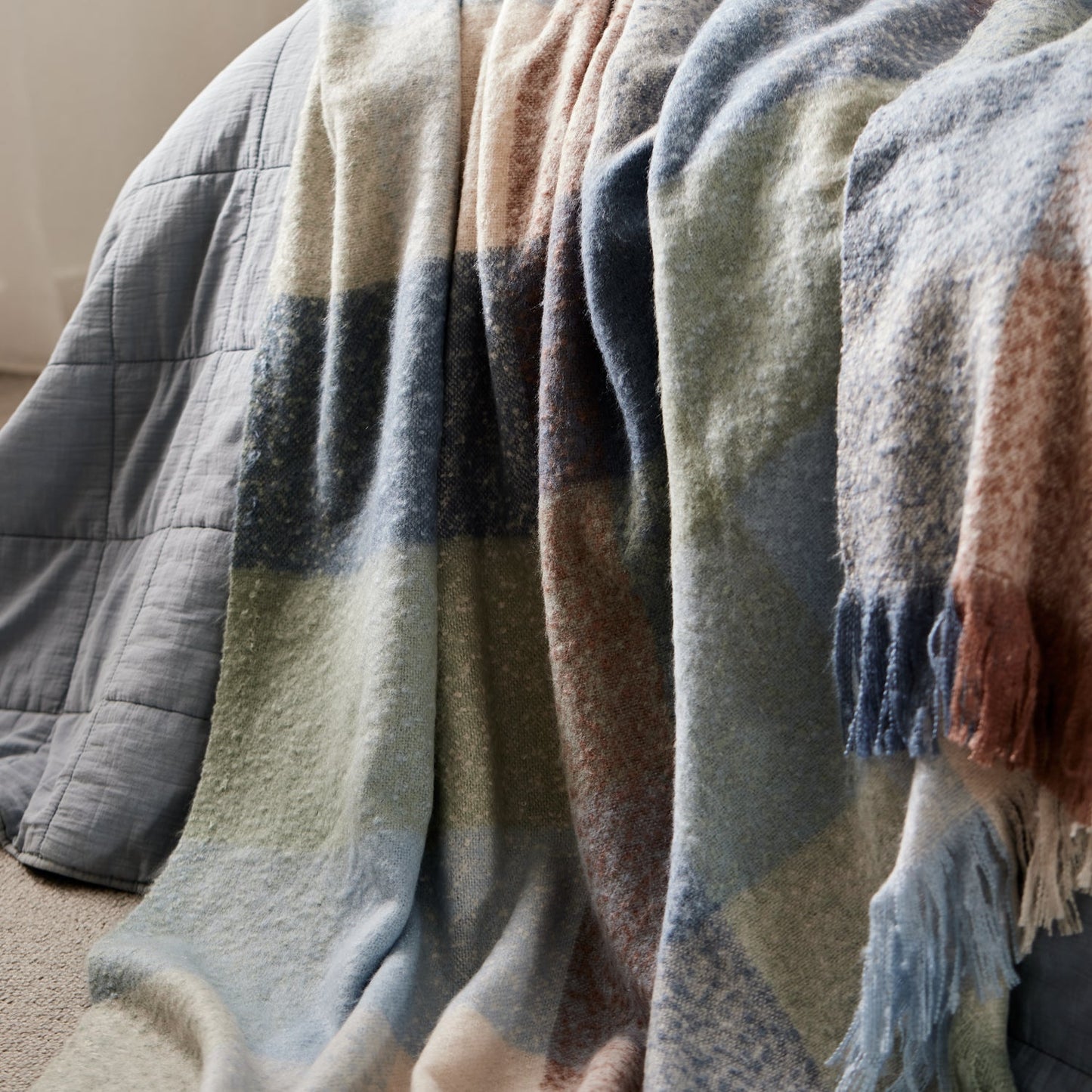 Dana Spruce Brushed Throw