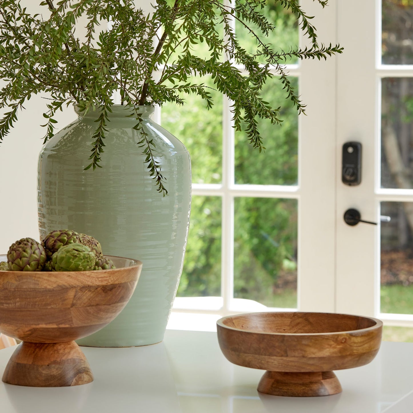 Canton Light Green Urn Vase