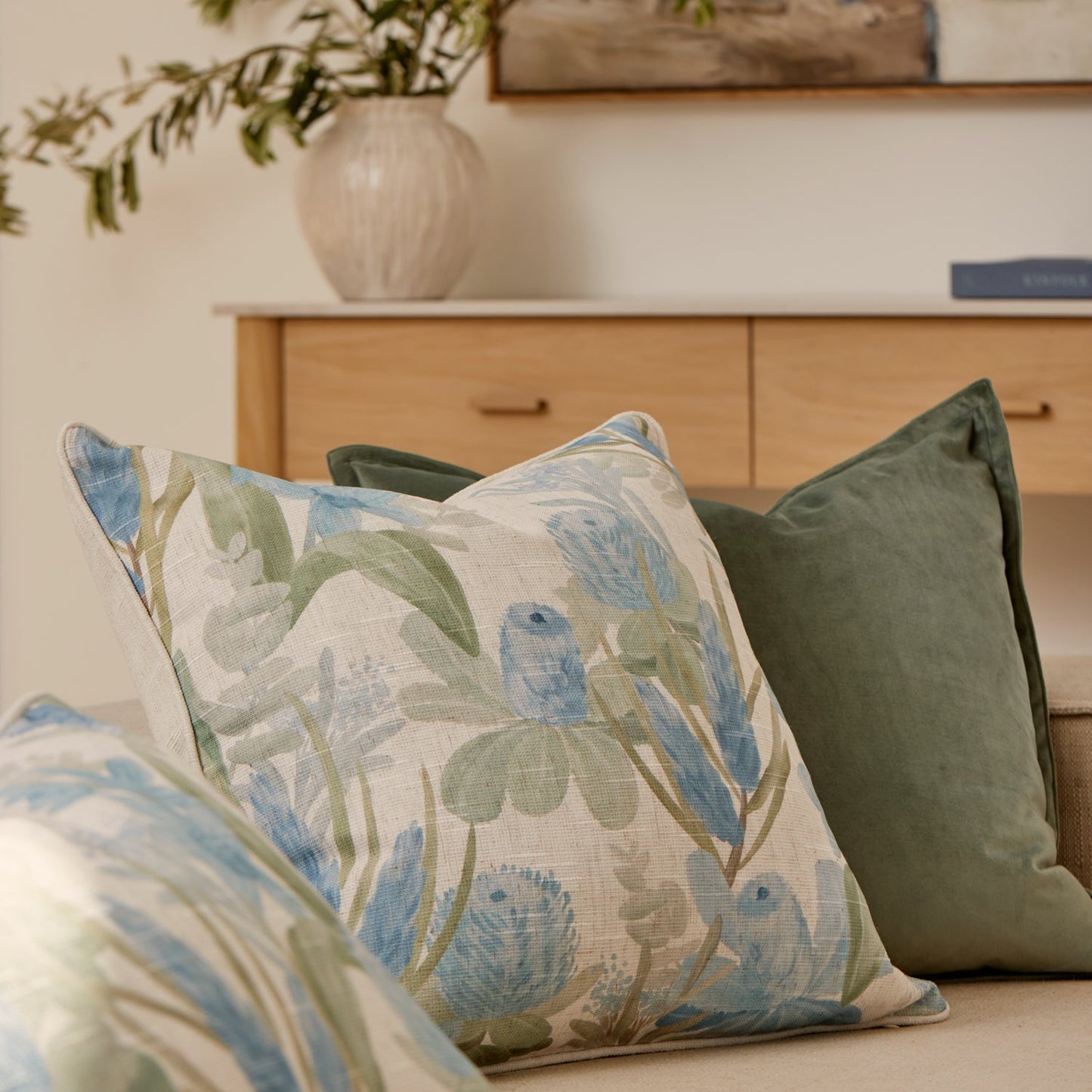 Sanders Blue Cushion