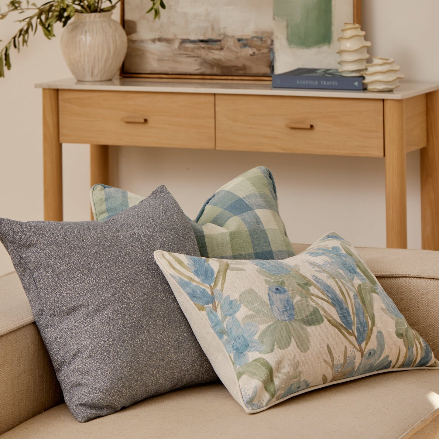 Sanders Blue Cushion 40X60Cm