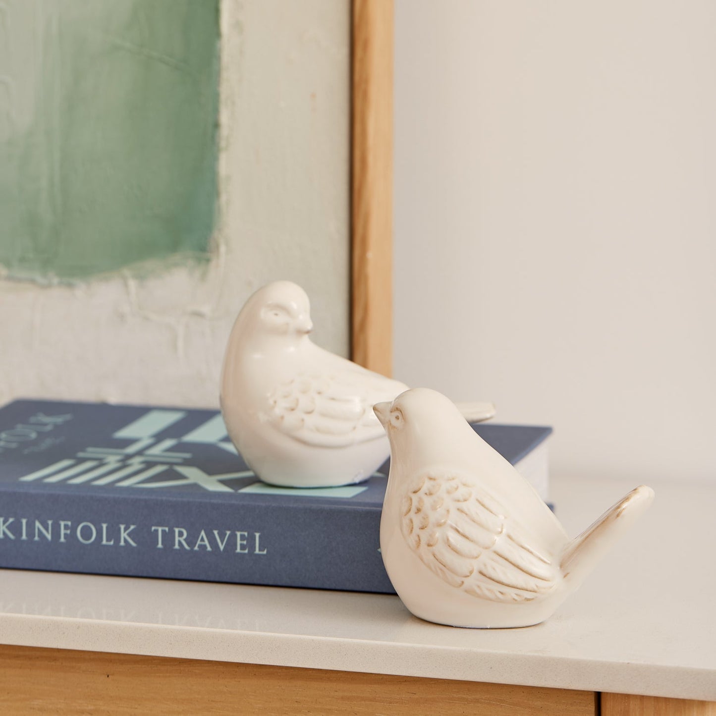 Swallow Ceramic Bird Cream Set 2