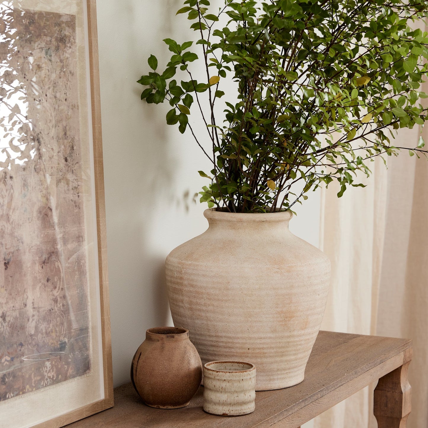 Cyrus Textured Natural Urn