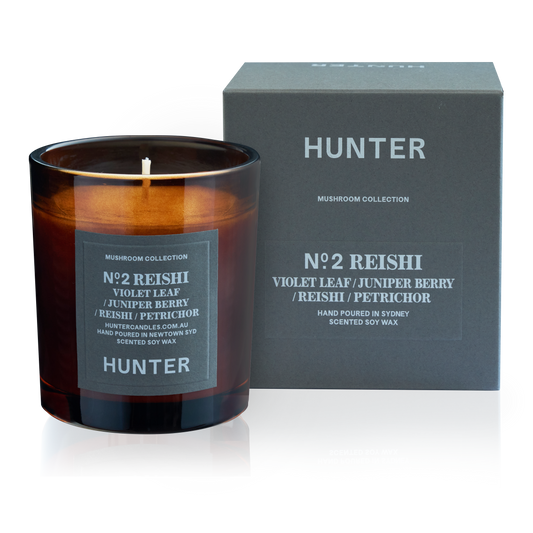 No. 2 Reishi Mushroom, Violet Leaf, Juniper Berry, Petrichor