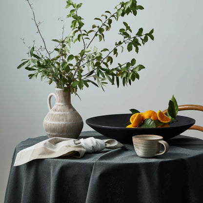Jetty Dark Grey Tablecloth