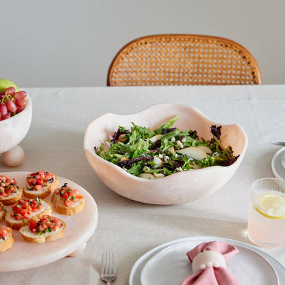 Aries Pink Wavy Salad Bowl