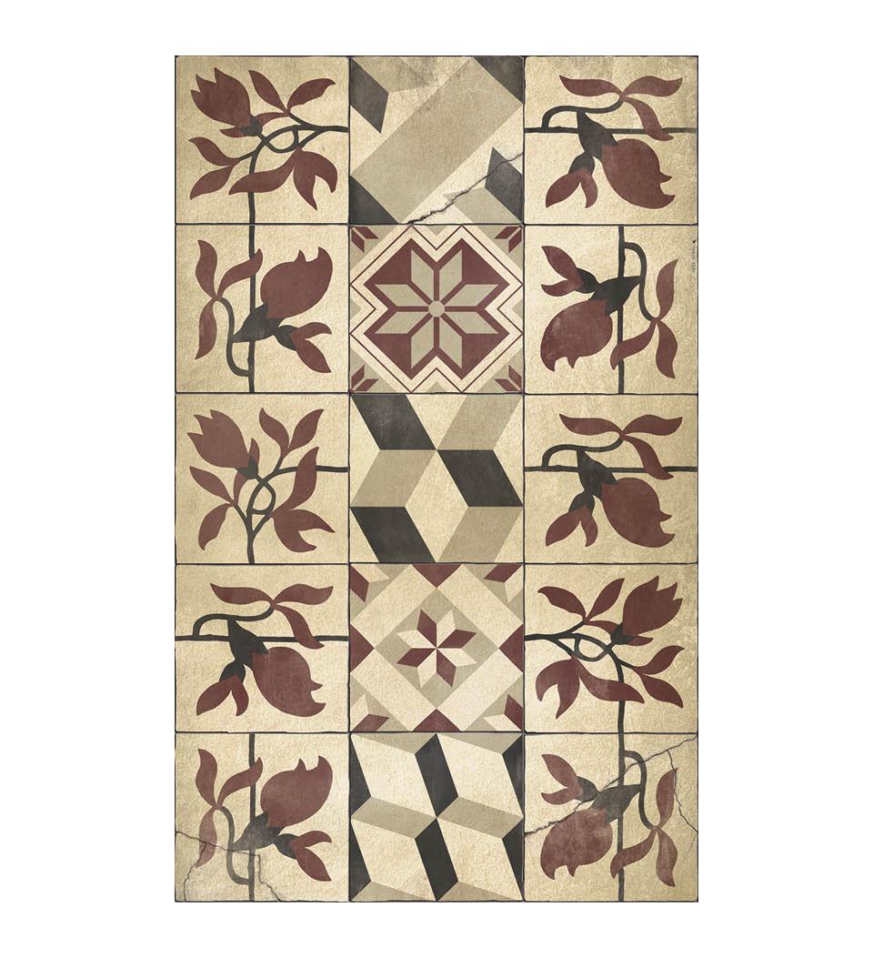 Magnolia Beige Antique vinyl rug packshot