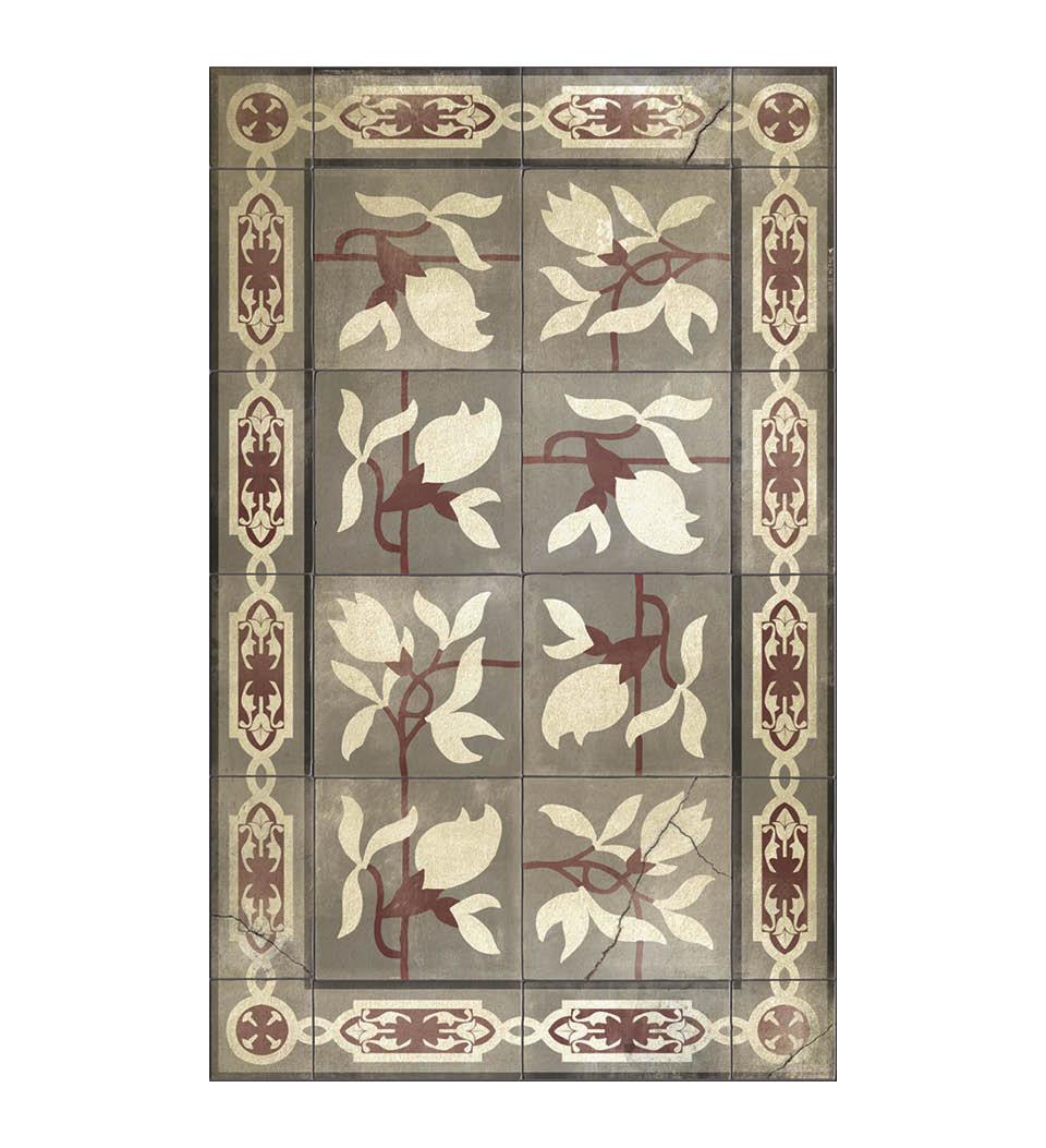 Magnolia Smoked Antique vinyl rug packshot