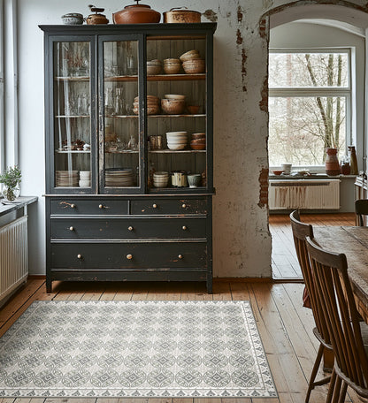 Barcelona Powder vinyl rug in interior