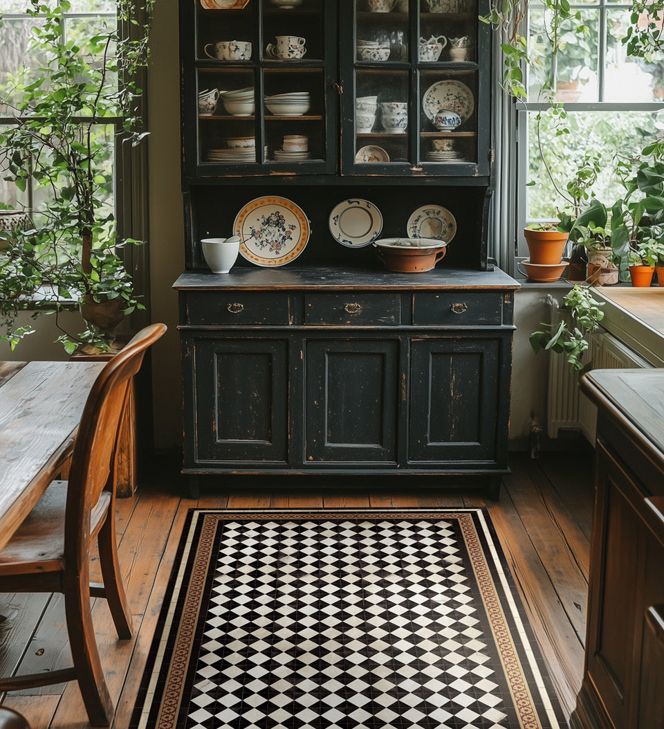 Damka vinyl rug in modern interior