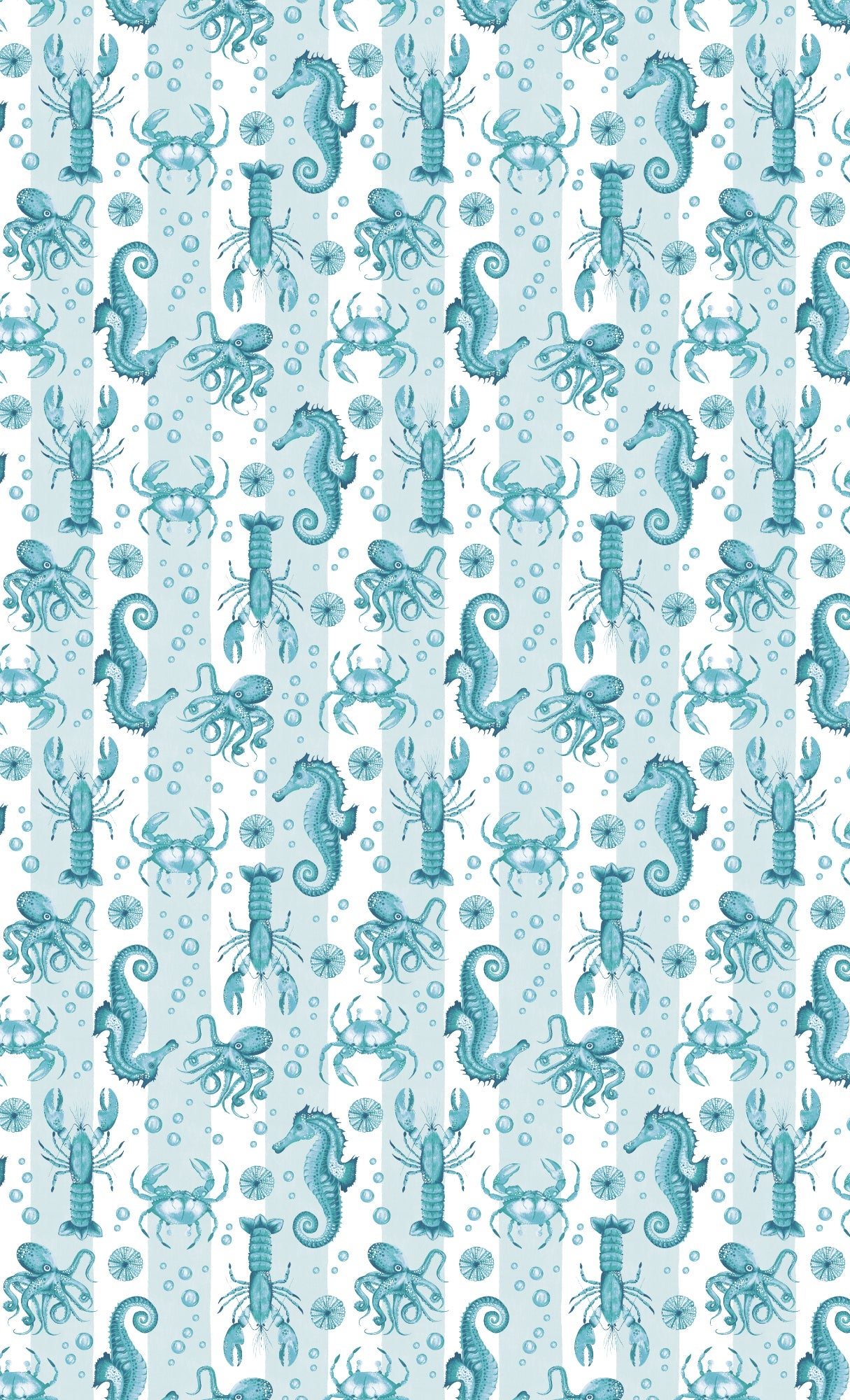 Ocean Tablecloth - Blue/Green