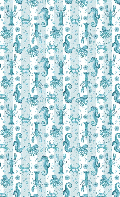 Ocean Tablecloth - Blue/Green