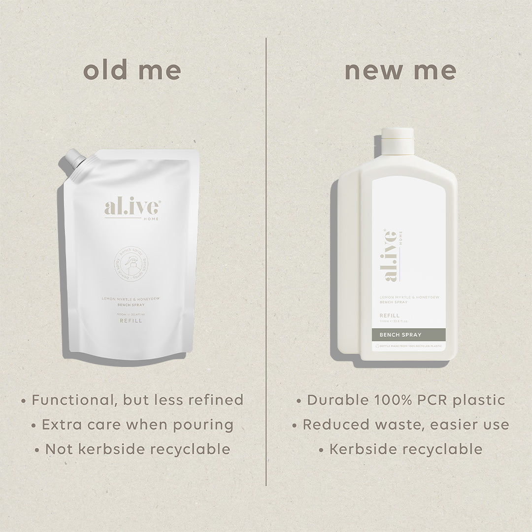 1 L Bench Spray Refill - Lemon Myrtle & Honeydew