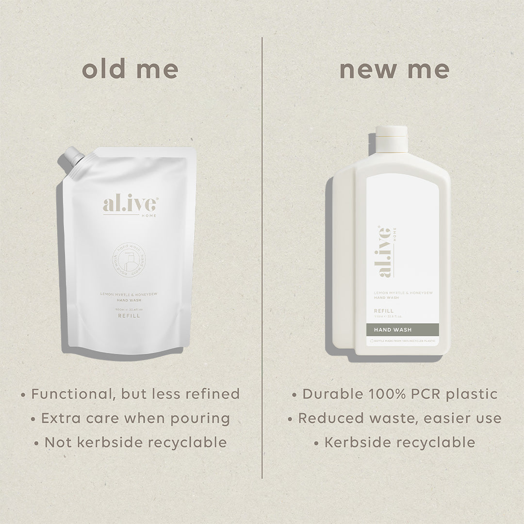 1 L Hand Wash Refill - Lemon Myrtle & Honeydew
