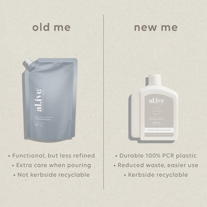 650Ml Shampoo Refill - White Tea & Argan Oil