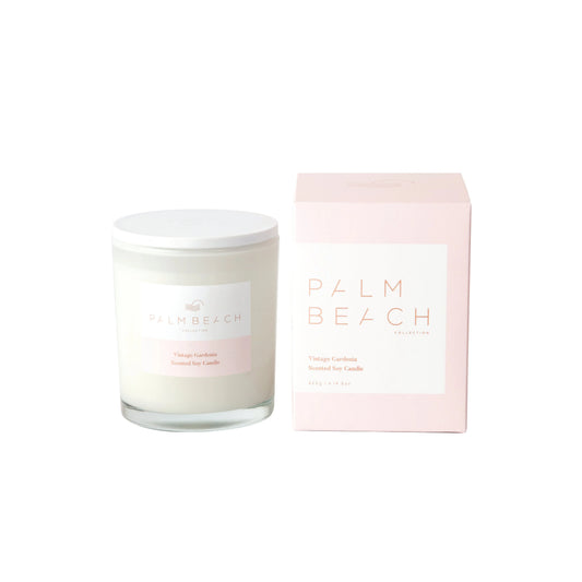 Vintage Gardenia Scented Candle 420g - By Palm Beach