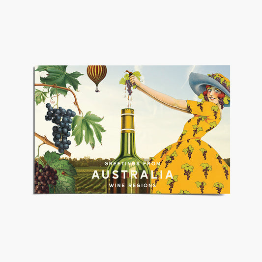 Postcard - Greetings From Australia, Wine Region
