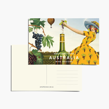 Postcard - Greetings From Australia, Wine Region