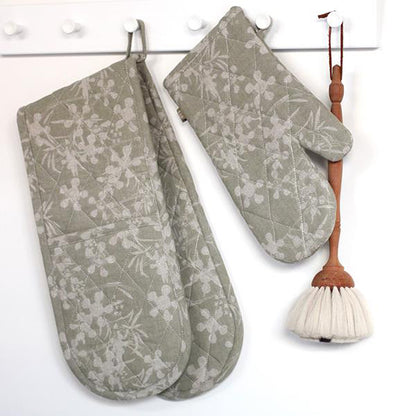 Myrtle - Double Oven Glove - Sage Green