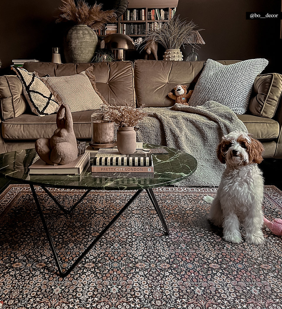 Rita Bordeaux Vinyl Rug Alternative Lifestyle