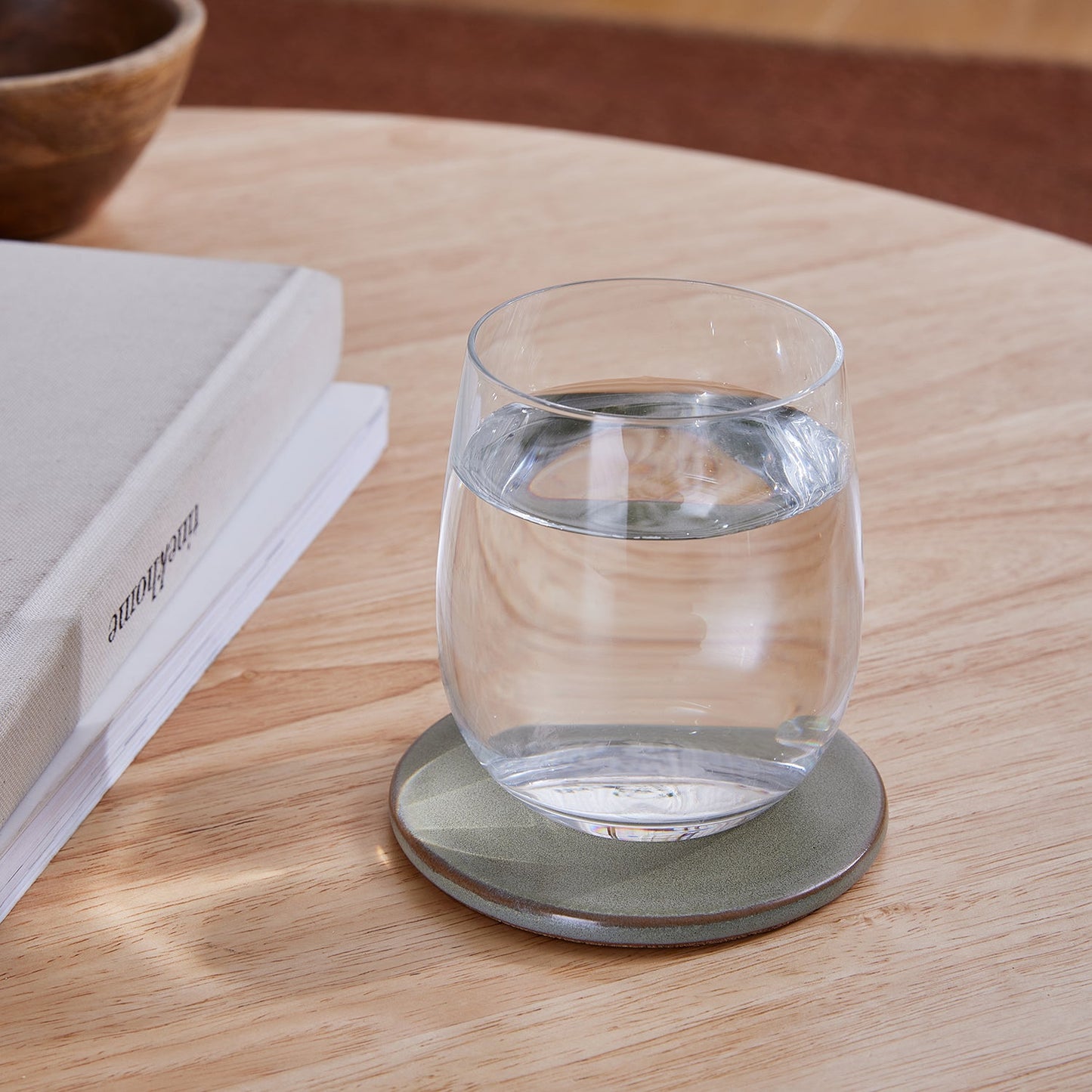 Ceramic Green Coaster Set 4