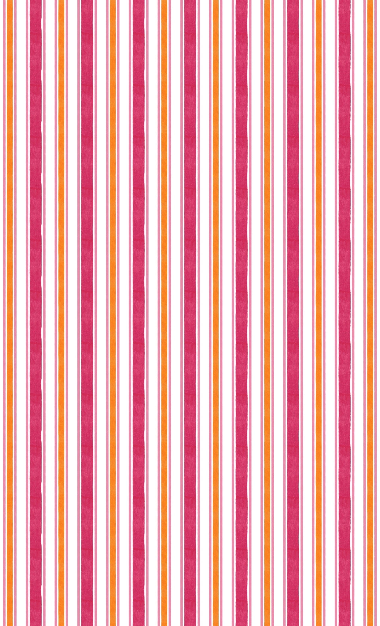 Summer Stripes Tablecloth - Pink/Orange/White