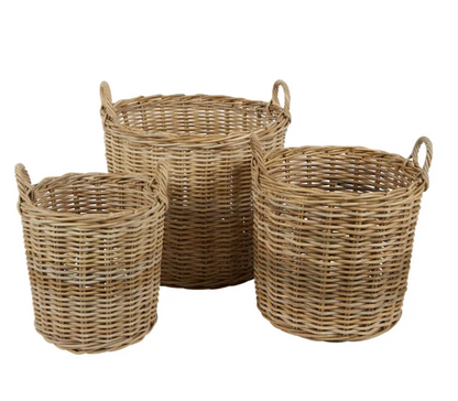 Nambo Rattan Round Basket SMALL