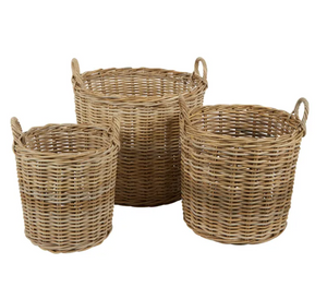 Nambo Rattan Round Basket LARGE