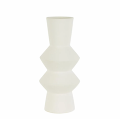 Ellington Stoneware Vase White Small