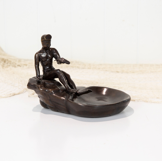 Brass Diver Coin Dish #1937
