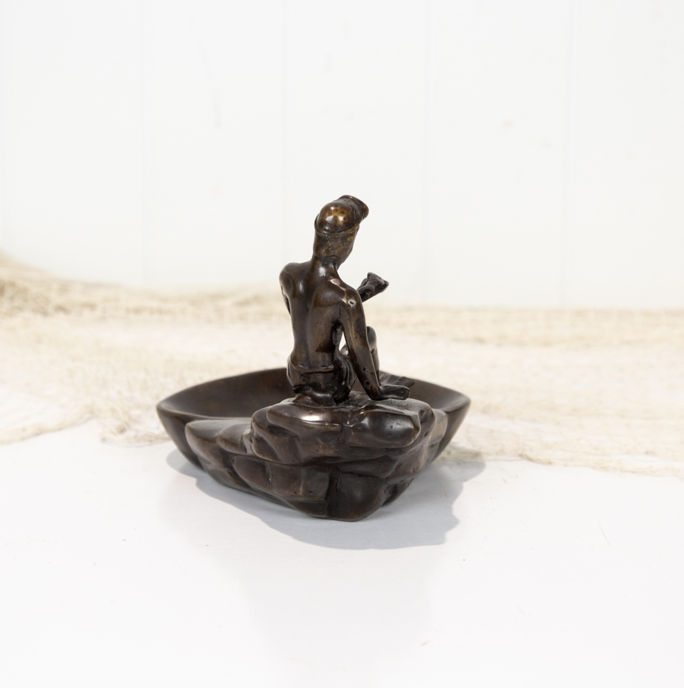 Brass Diver Coin Dish #1937