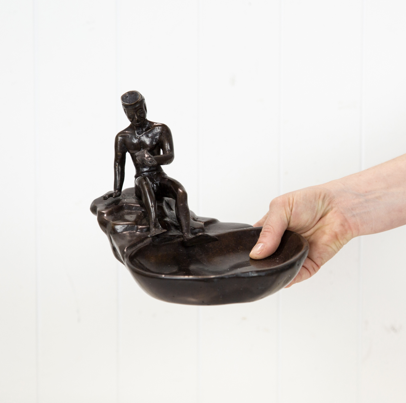 Brass Diver Coin Dish #1937