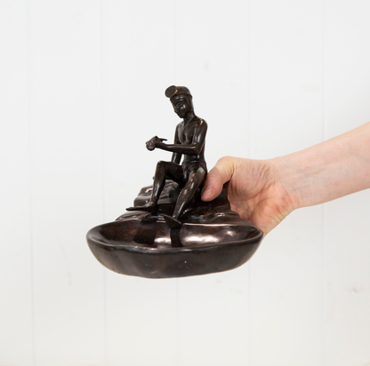 Brass Diver Coin Dish #1937