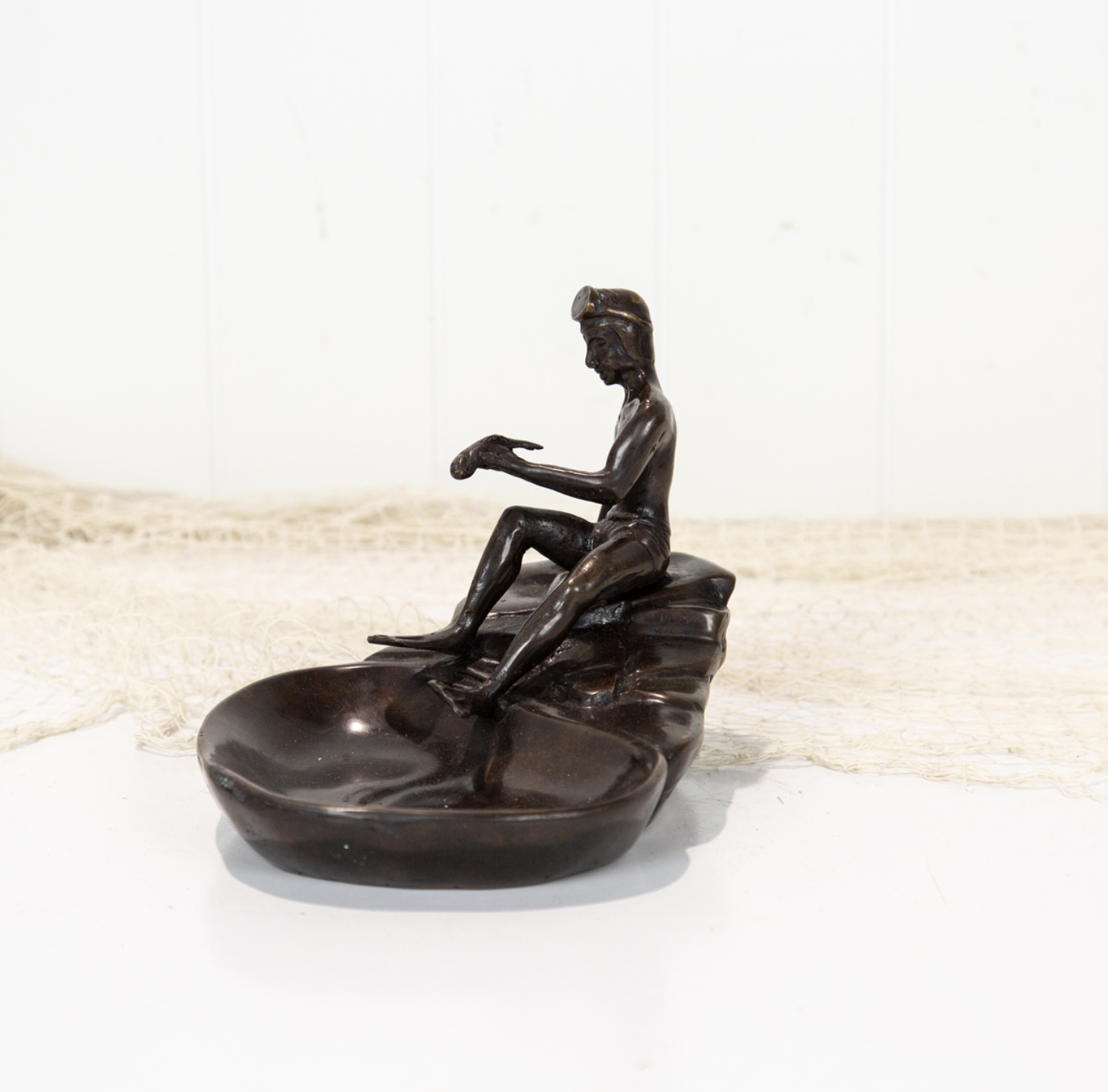 Brass Diver Coin Dish #1937