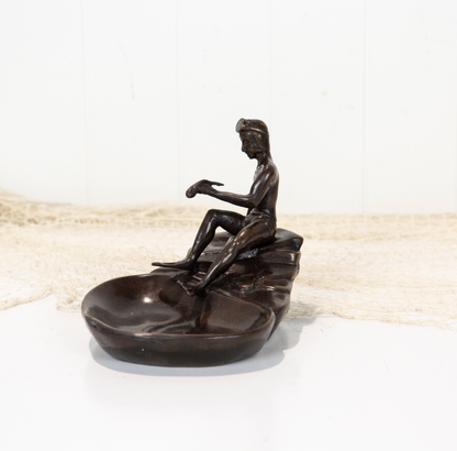 Brass Diver Coin Dish #1937