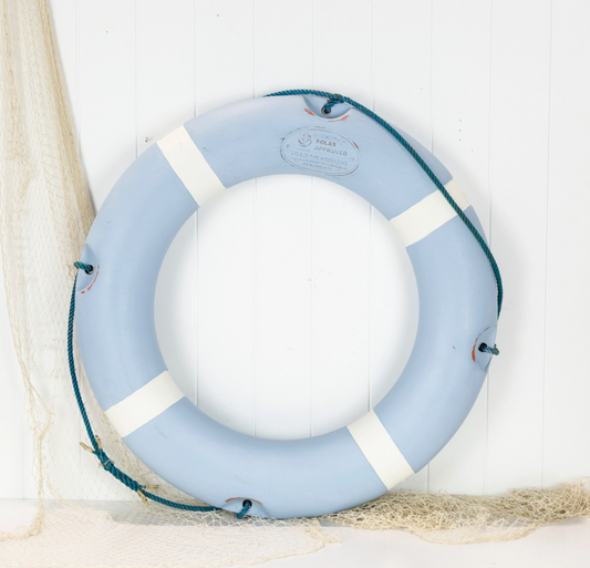 Life Ring French Blue & White #0629