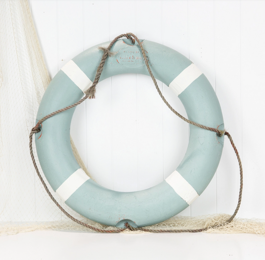 Life Ring Duck Egg Blue & White