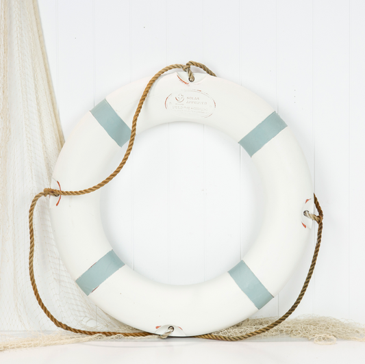 Life Ring White & Duck Egg Blue #0625