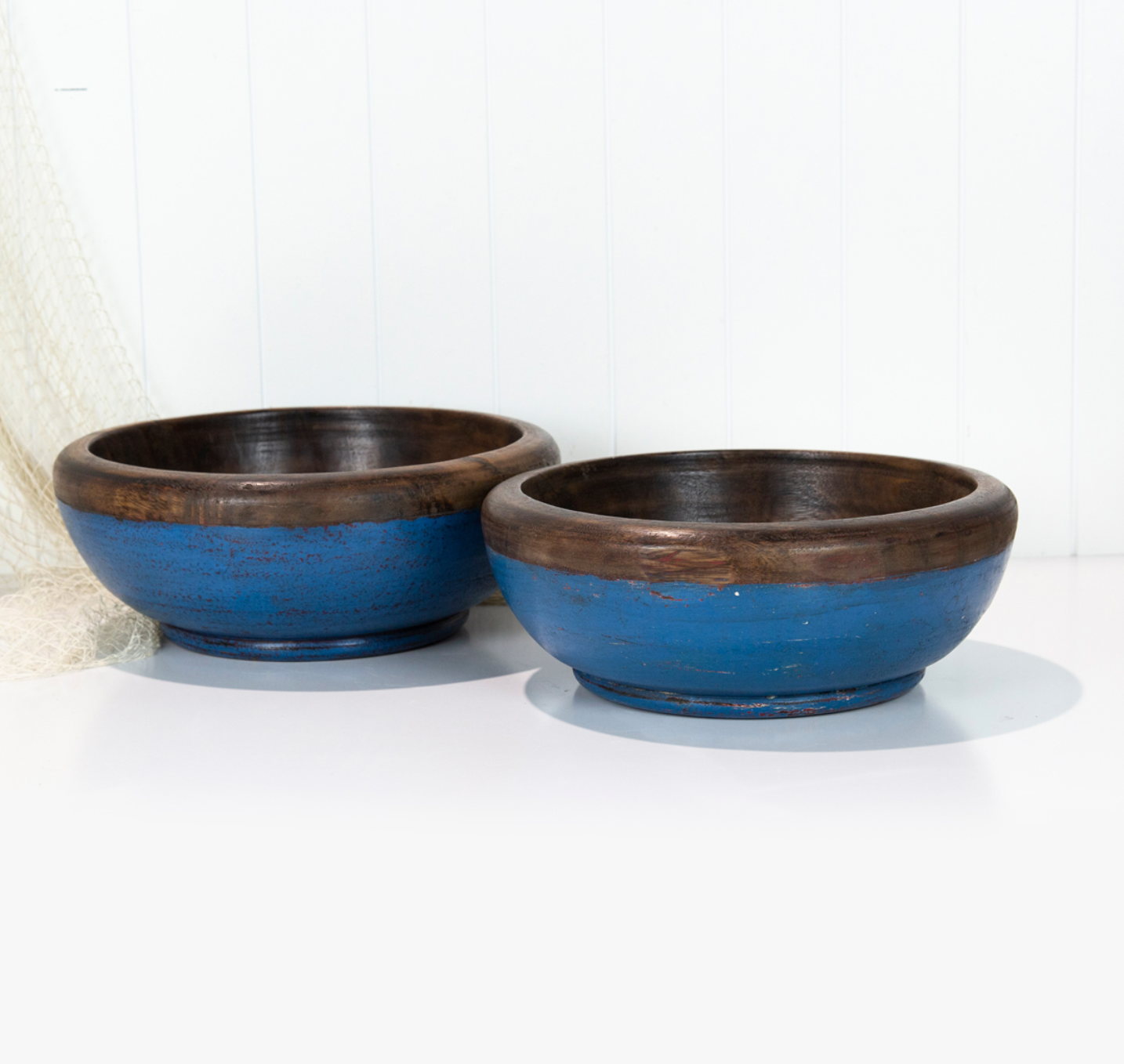 Wooden Bowl - Dark Blue