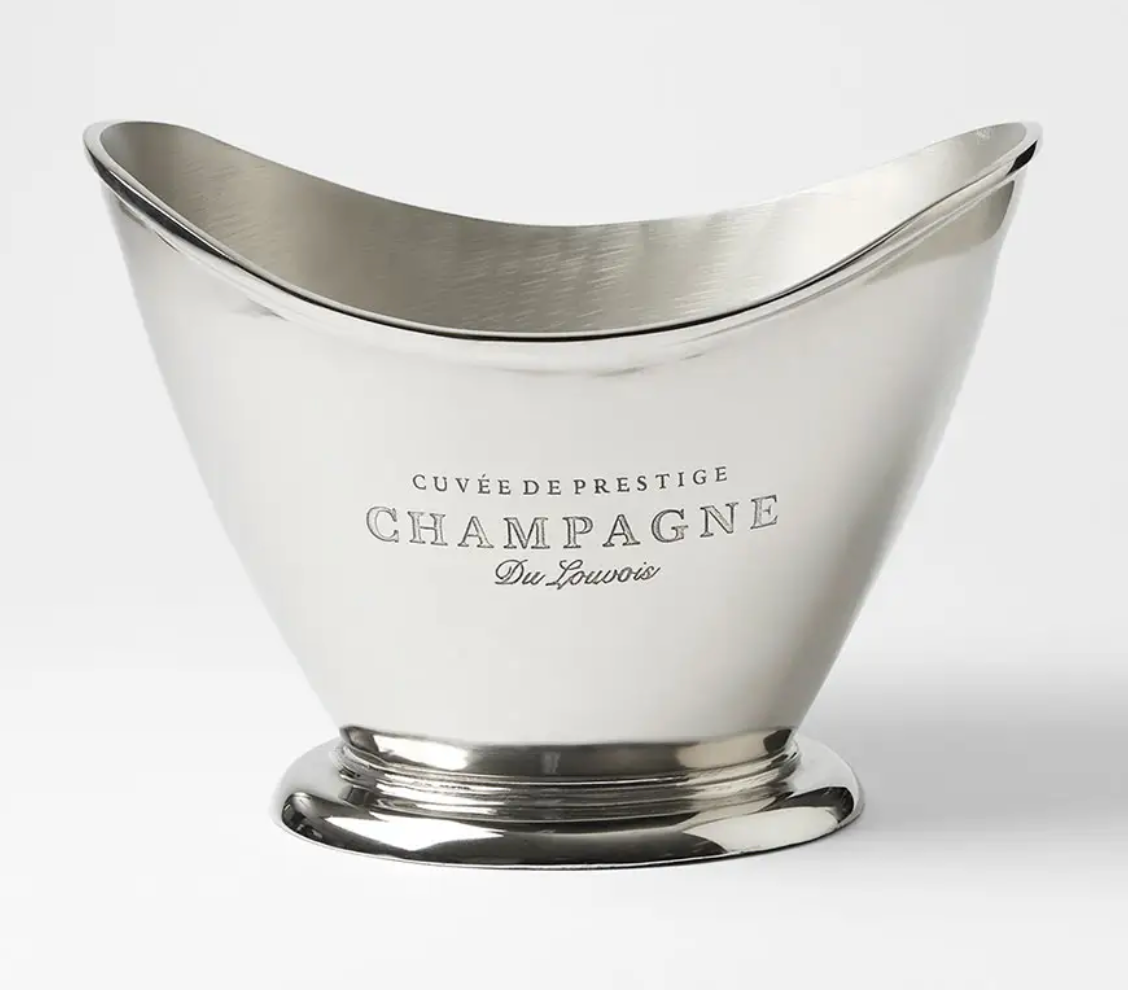 280F - Almn Oval Scoop Front Bucket 35Cm Champagne -Sold Out Again - Due Mid Sept