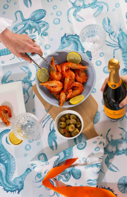 Ocean Tablecloth - Blue/Green